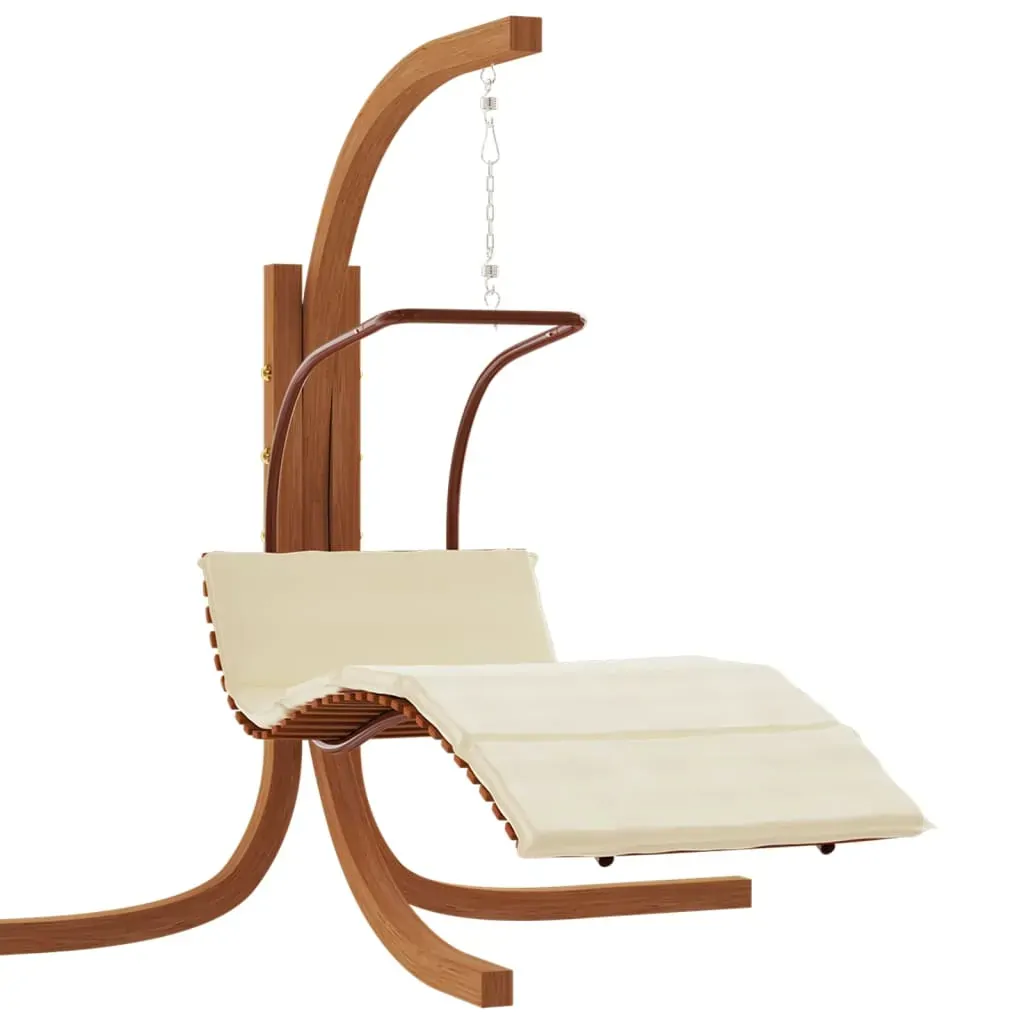 Swing Chair with Cushion Fabric and Solid Wood Poplar Price