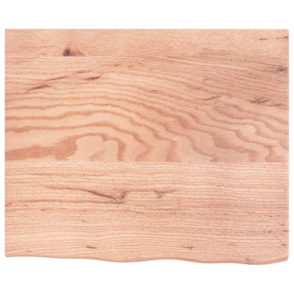 Wall Shelf Light Brown 60x50x2 cm Treated Solid Wood Oak Price