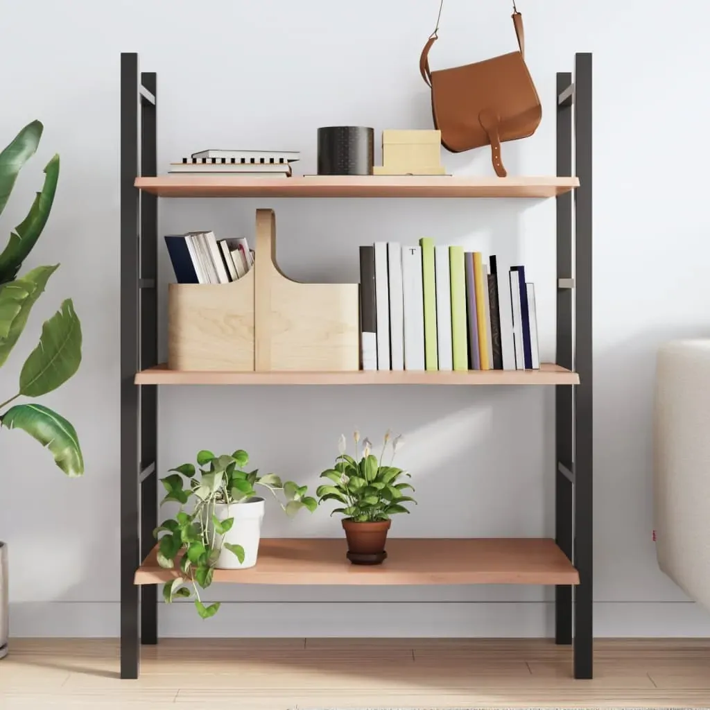 Wall Shelf Light Brown 80x40x2 cm Treated Solid Wood Oak Price