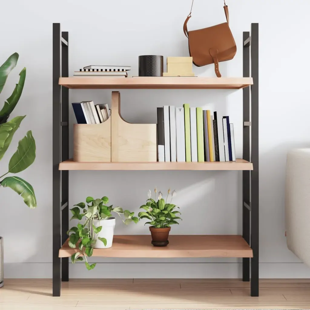 Wall Shelf Light Brown 100x60x(2-4) cm Treated Solid Wood Oak Price