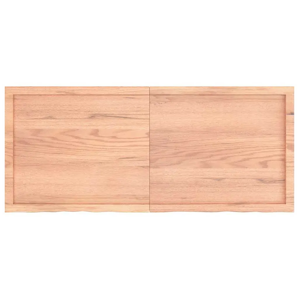 Wall Shelf Light Brown 140x60x(2-4) cm Treated Solid Wood Oak Price