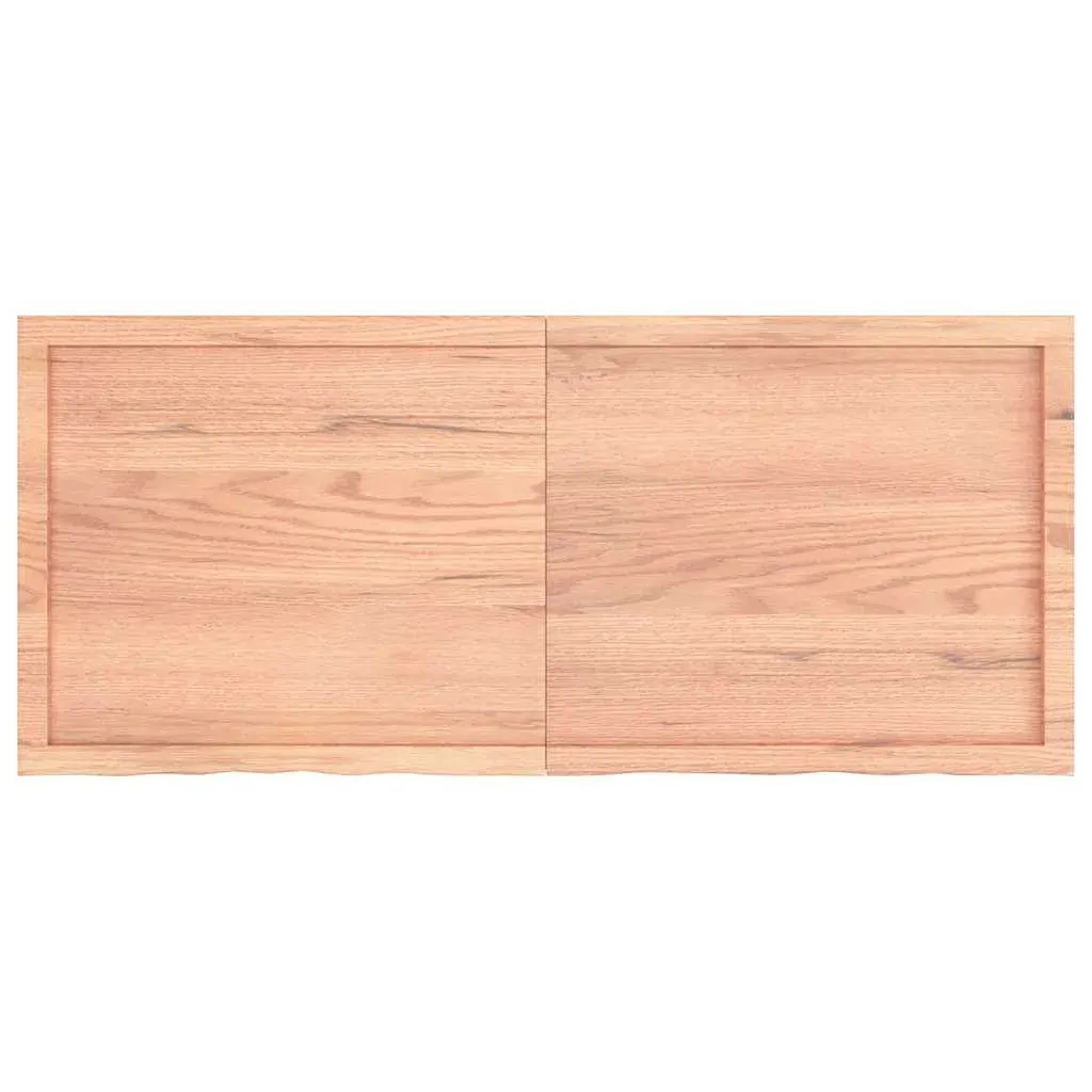 Wall Shelf Light Brown 140x60x(2-6) cm Treated Solid Wood Oak Price
