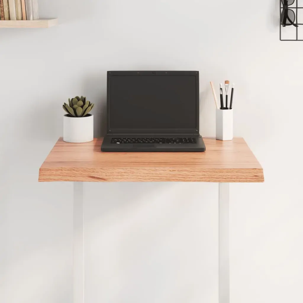 Table Top Light Brown 60x50x(2-4) cm Treated Solid Wood Live Edge Price