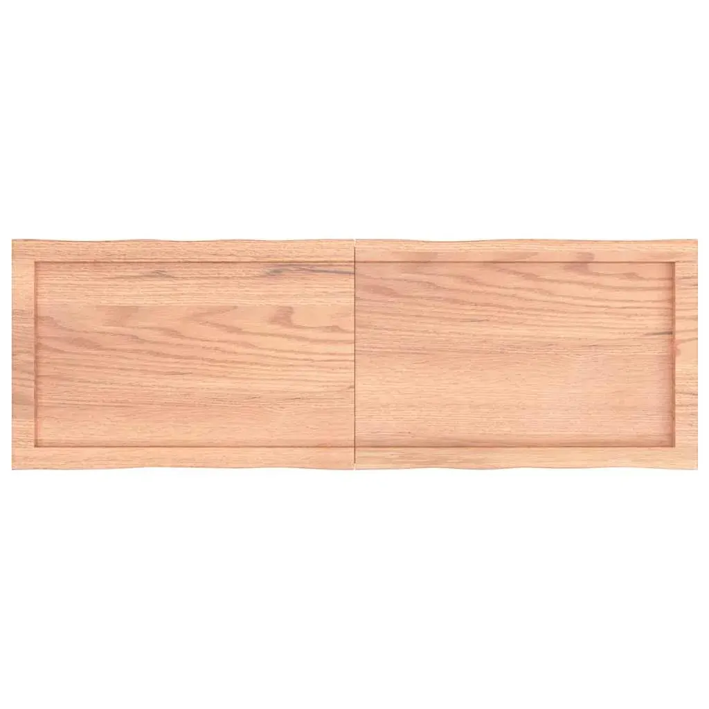 Table Top Light Brown 120x40x(2-4)cm Treated Solid Wood Live Edge Price