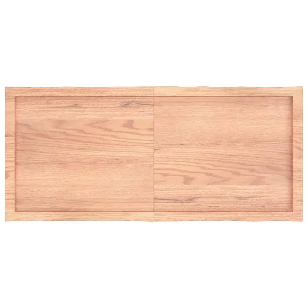 Table Top Light Brown 120x50x(2-6)cm Treated Solid Wood Live Edge Price