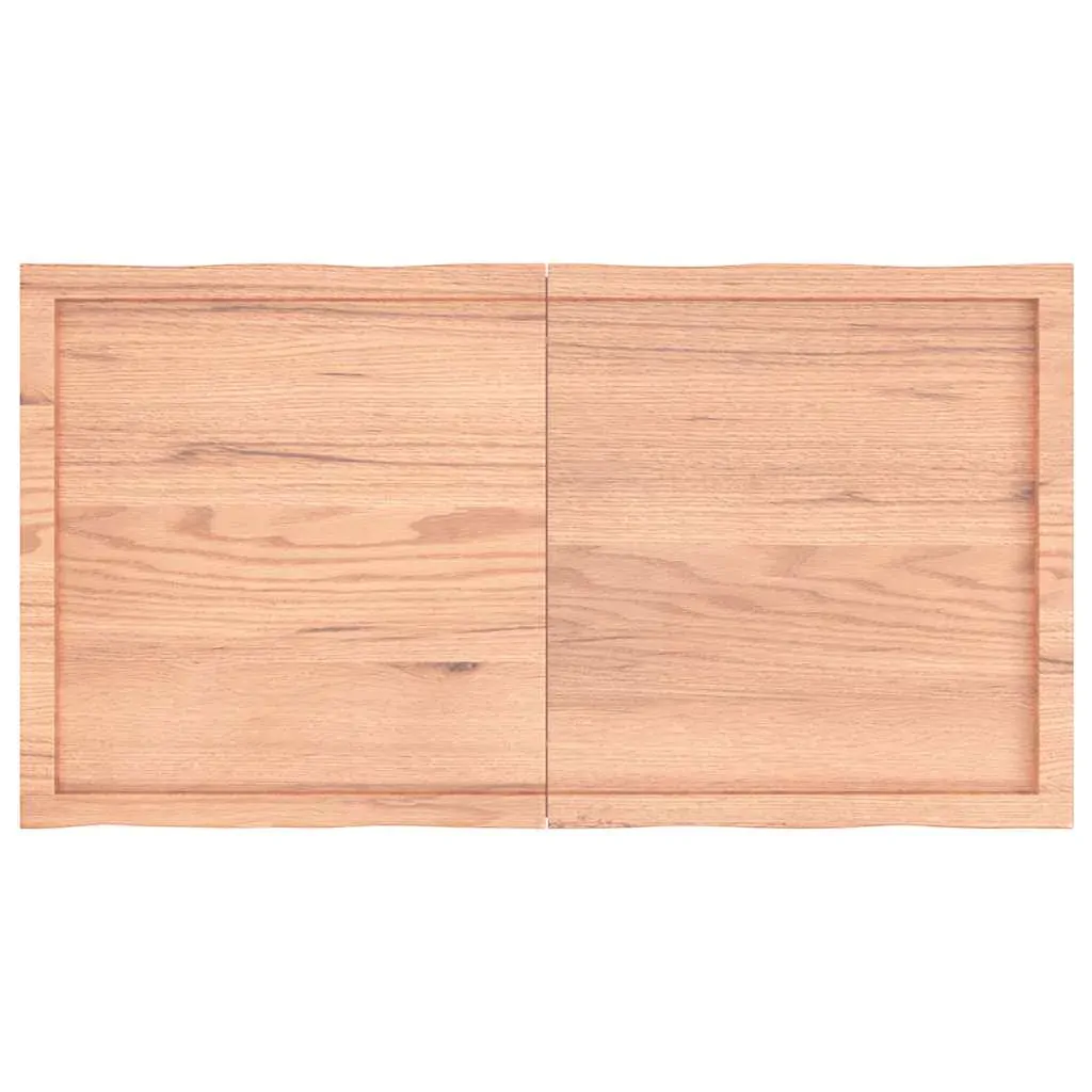 Table Top Light Brown 120x60x(2-6)cm Treated Solid Wood Live Edge Price