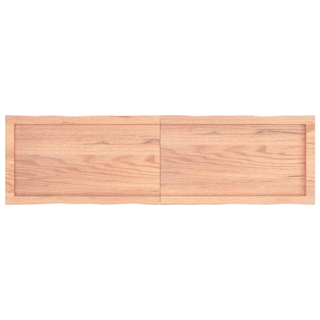 Table Top Light Brown 140x40x(2-4)cm Treated Solid Wood Live Edge Price