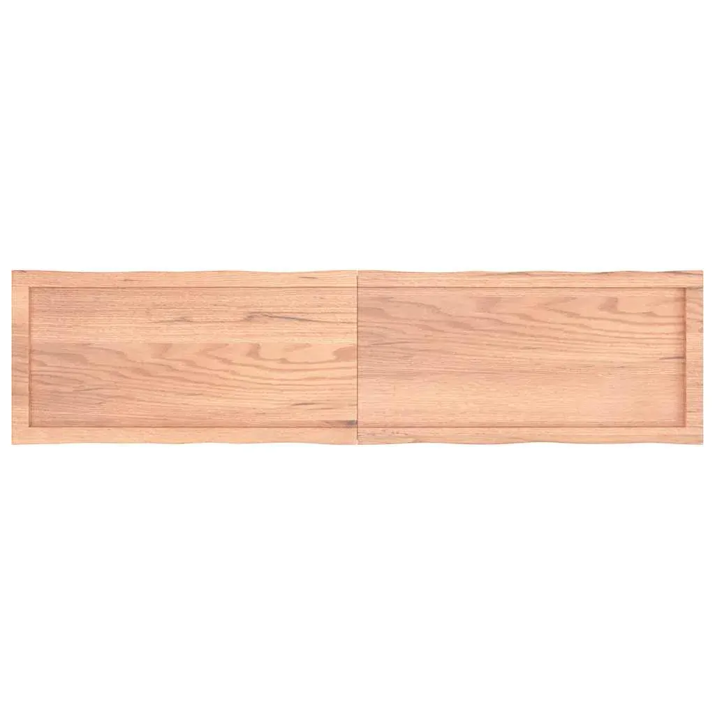 Table Top Light Brown 160x40x(2-4)cm Treated Solid Wood Live Edge Price