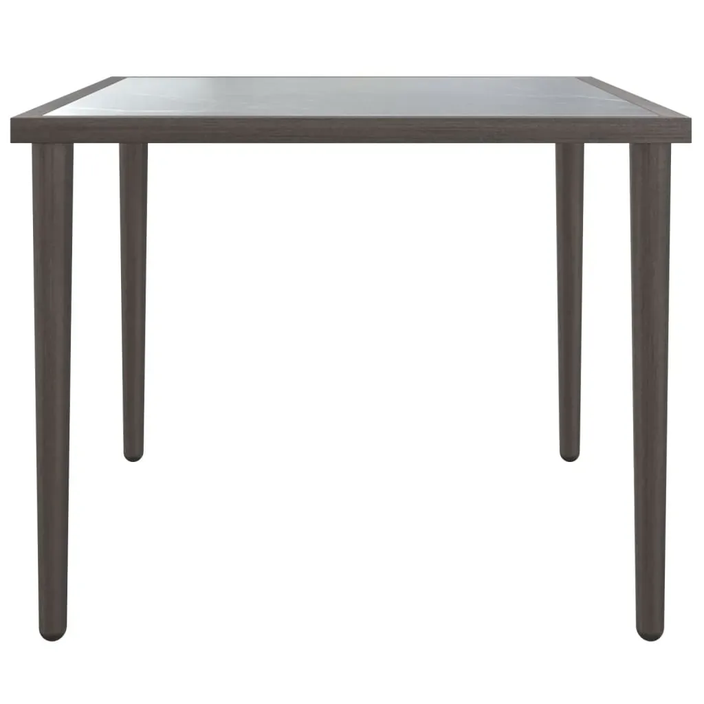 Garden Table Grey 48x48x37 cm Steel Price