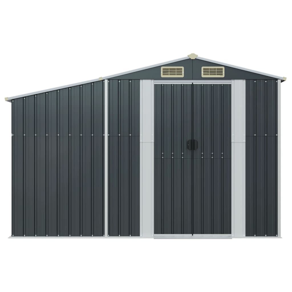 Garden Shed Anthracite 277x93x179 cm Galvanised Steel Price
