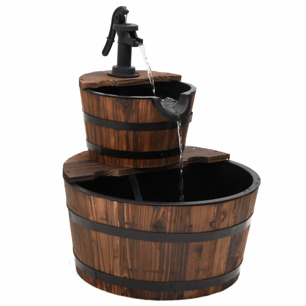 Water Fountain with Pump 44.5x44.5x58 cm Solid Wood Fir Price