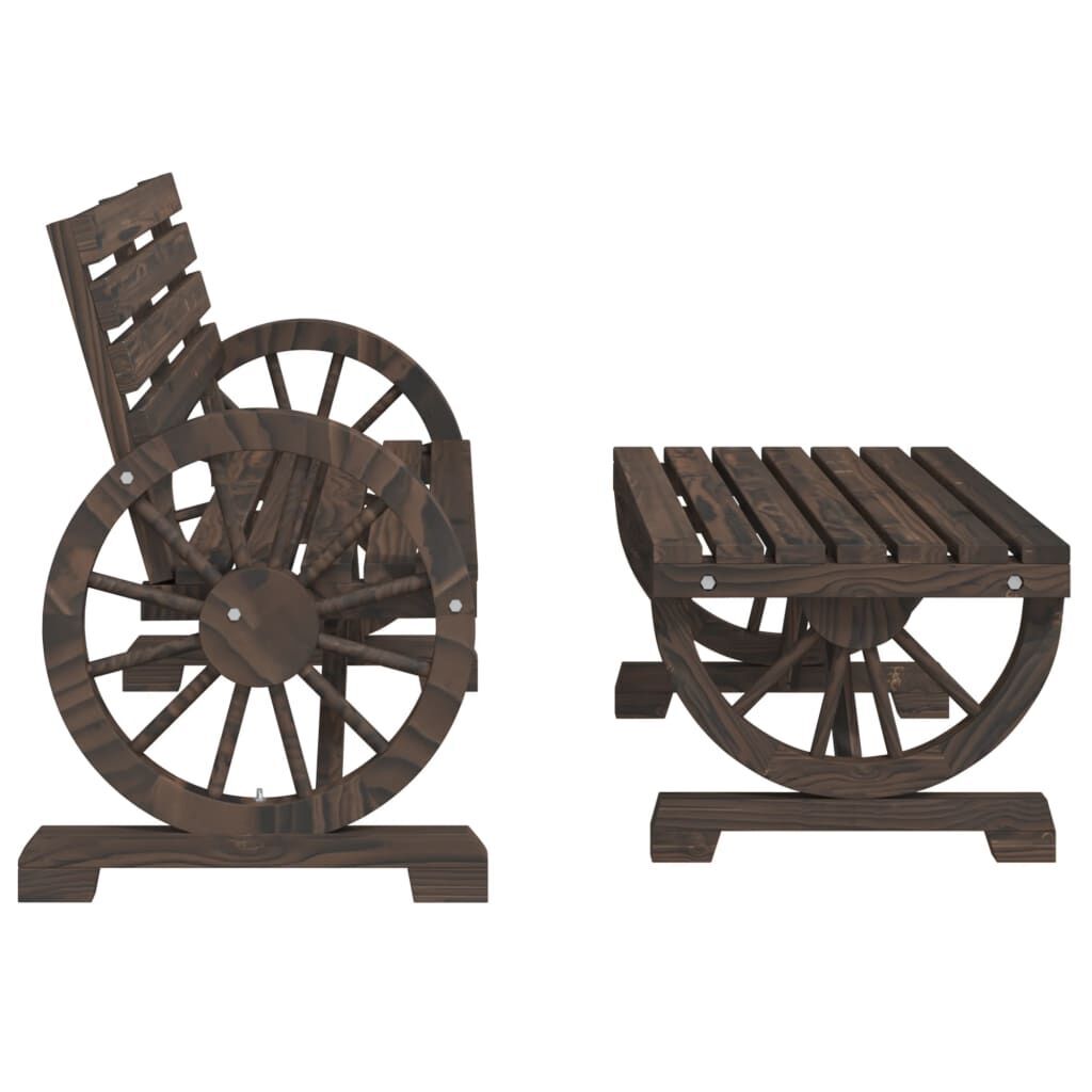 2 Piece Garden Lounge Set Solid Wood Fir Price
