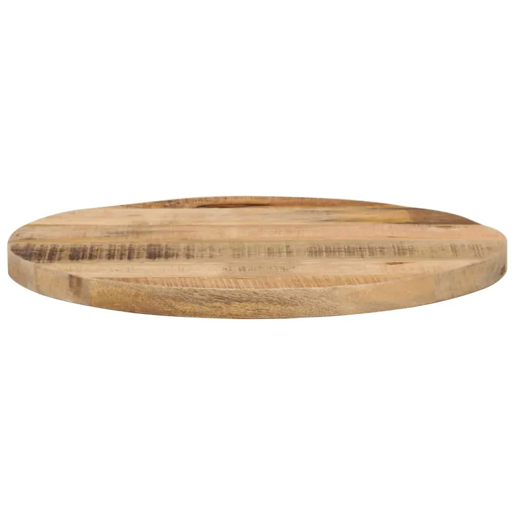 Table Top Ø 60x1.5 cm Round Solid Wood Rough Mango Price
