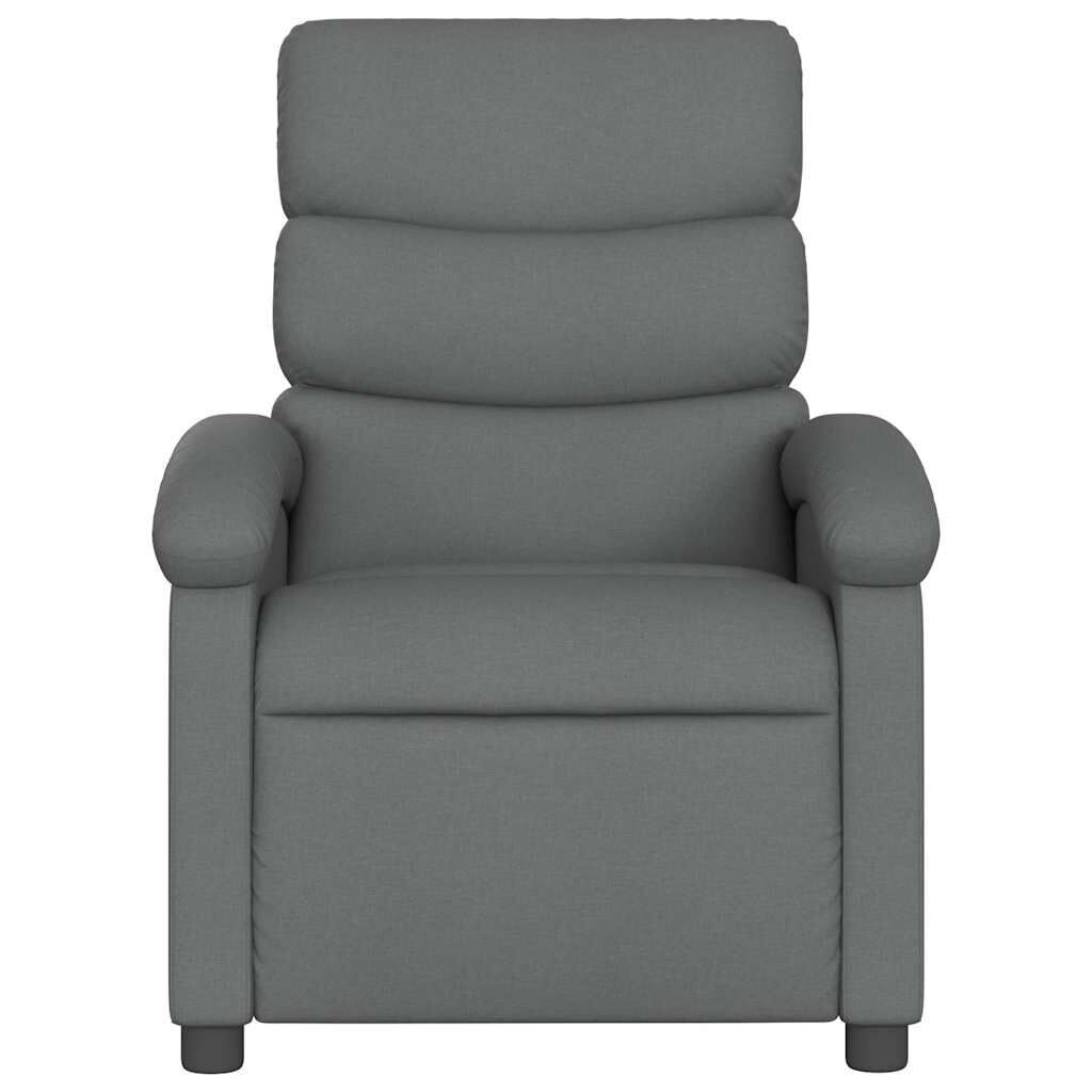 Massage Recliner Chair Dark Grey Fabric Price