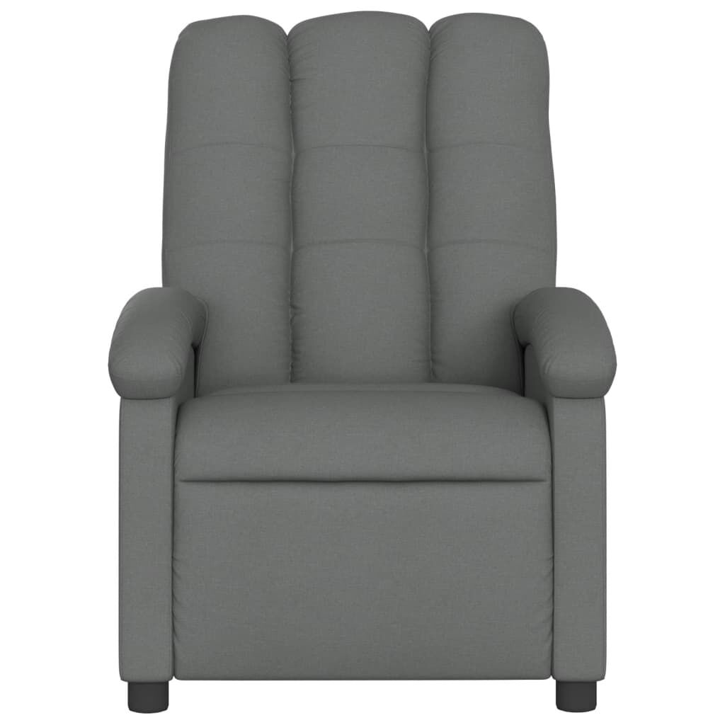 Recliner Chair Dark Grey Fabric Price