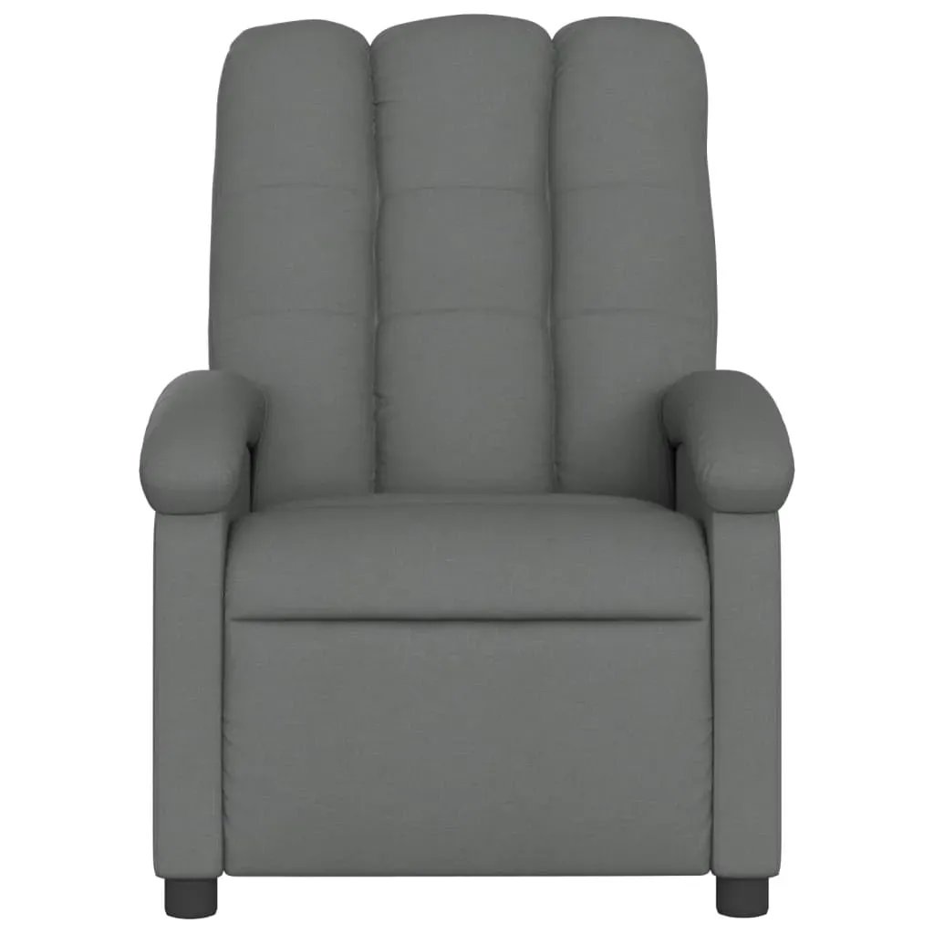 Recliner Chair Dark Grey Fabric Price
