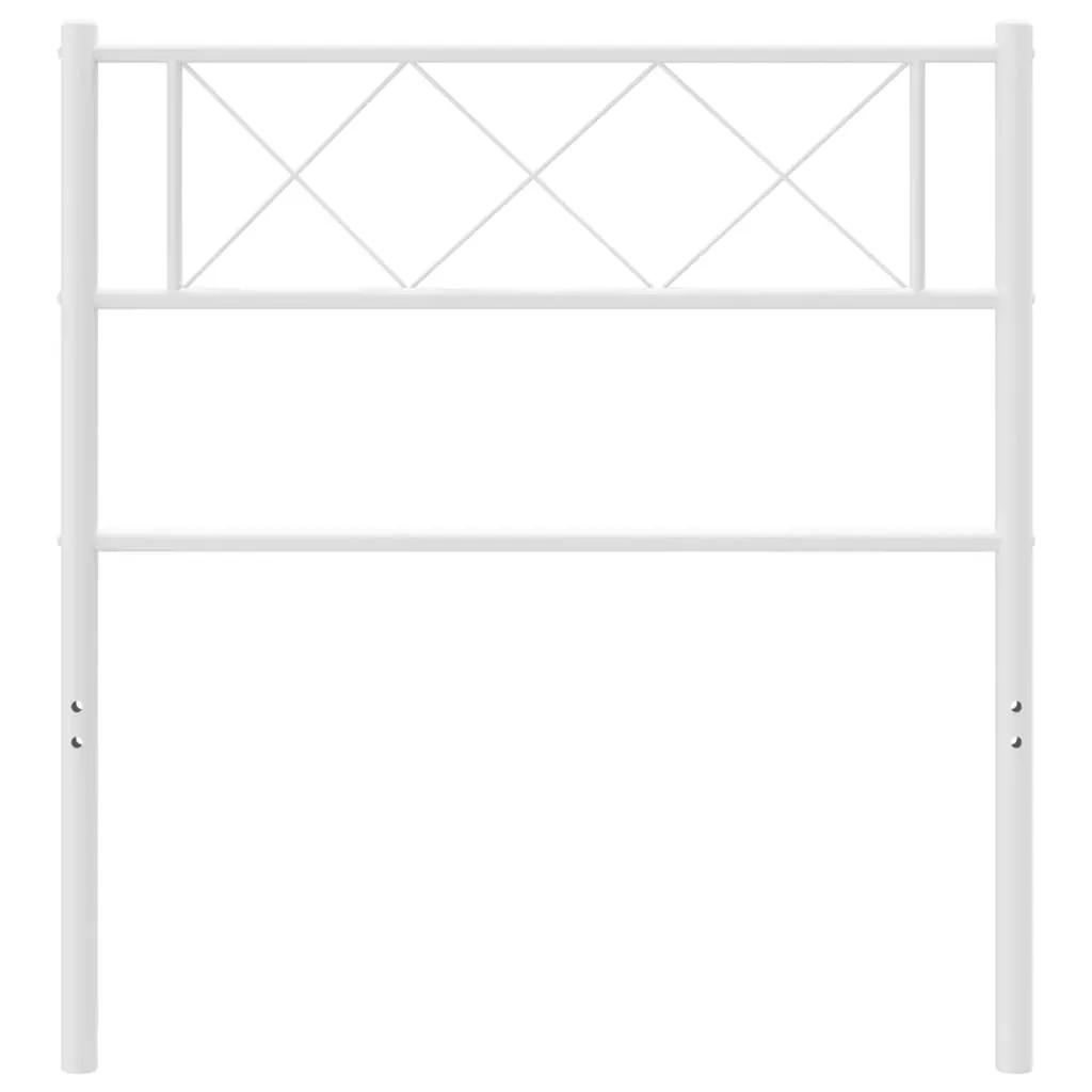 Metal Headboard White 107 cm King Single Price