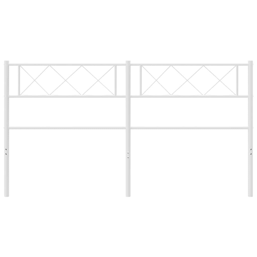 Metal Headboard White 152 cm Queen Price