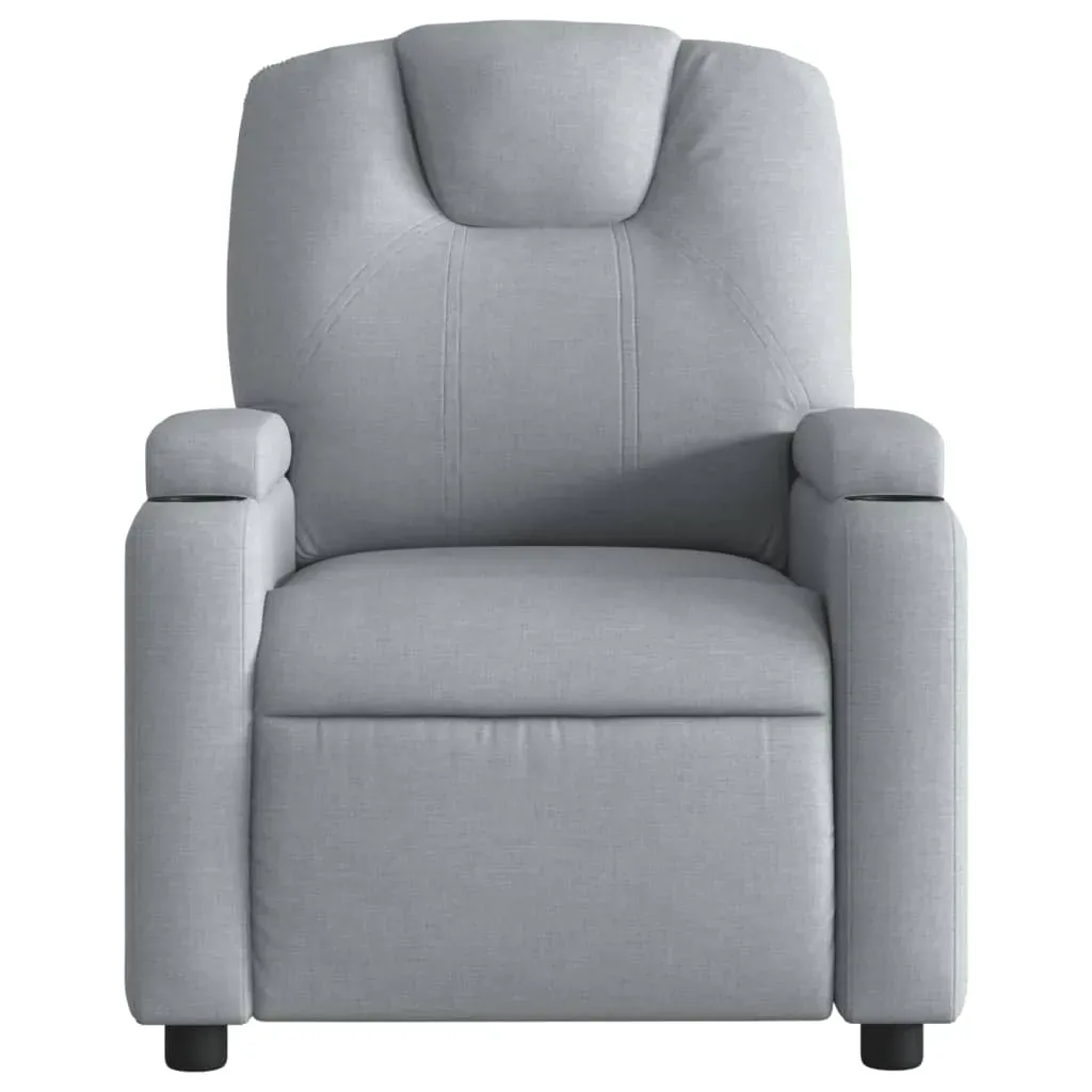 Recliner Chair Light Grey Fabric Price