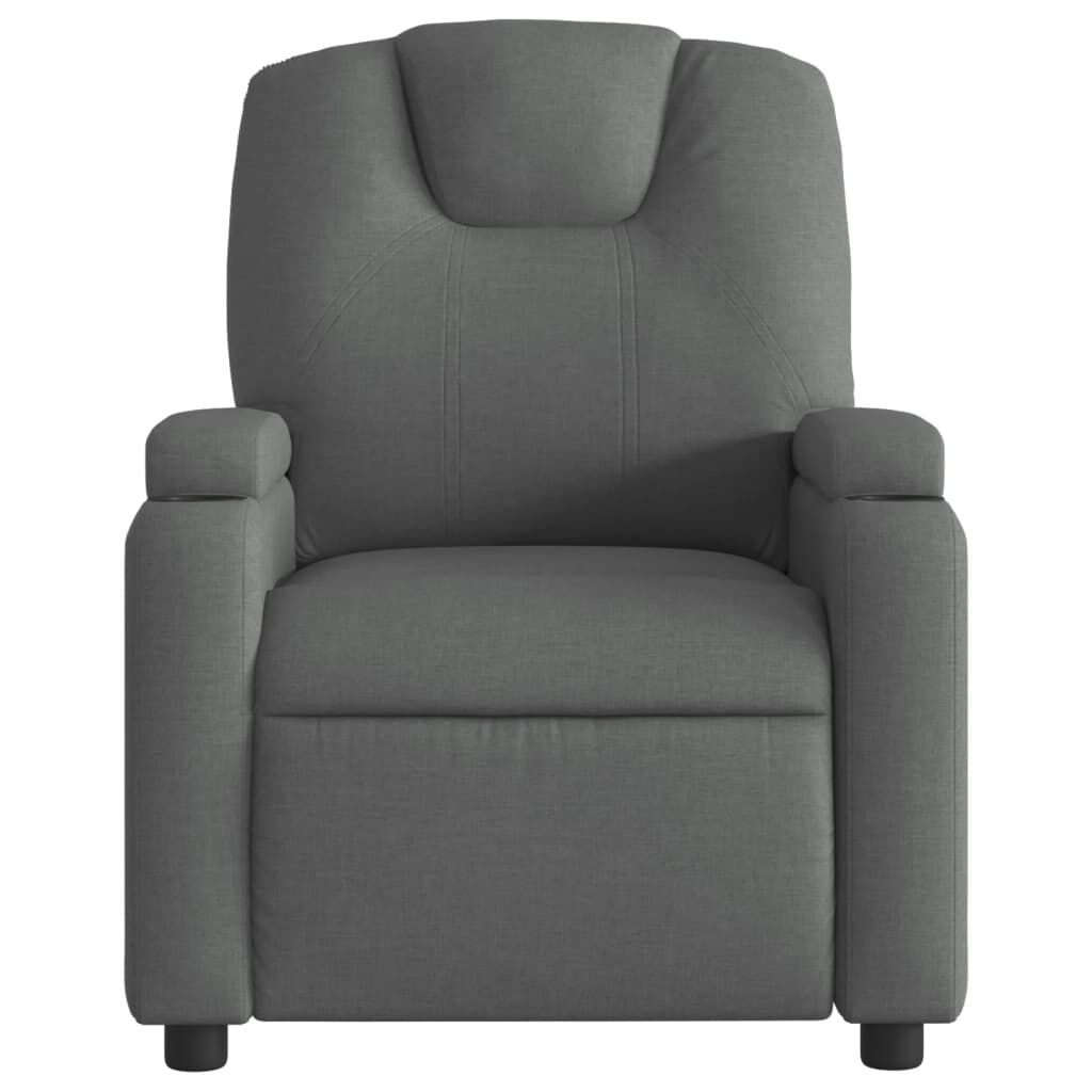 Recliner Chair Dark Grey Fabric Price