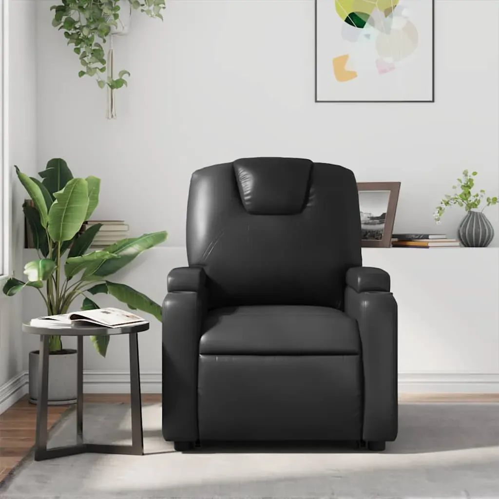 Recliner Chair Black Faux Leather Price