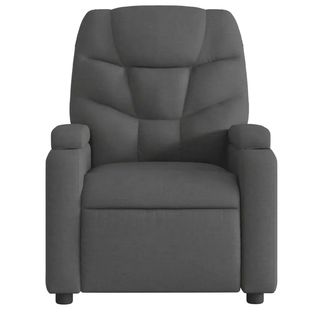Recliner Chair Dark Grey Fabric Price