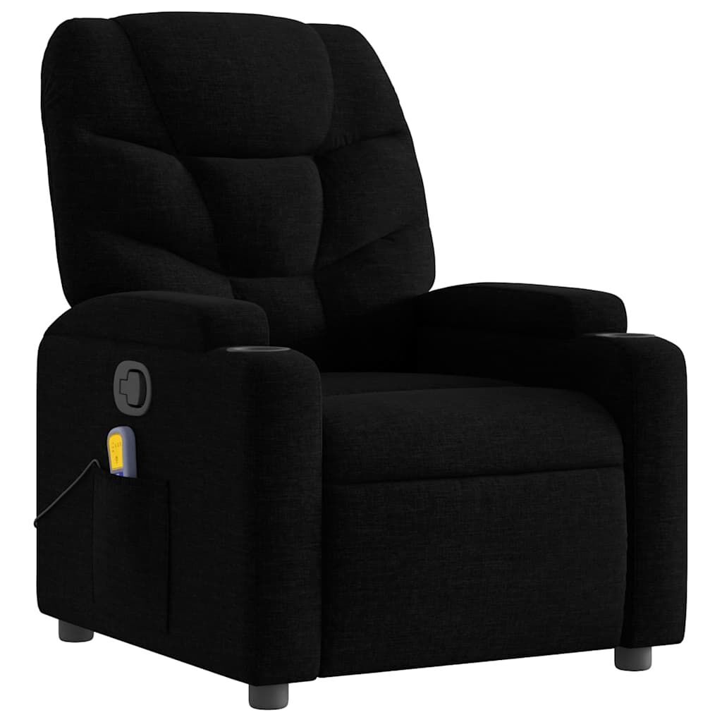 Massage Recliner Chair Black Fabric Price