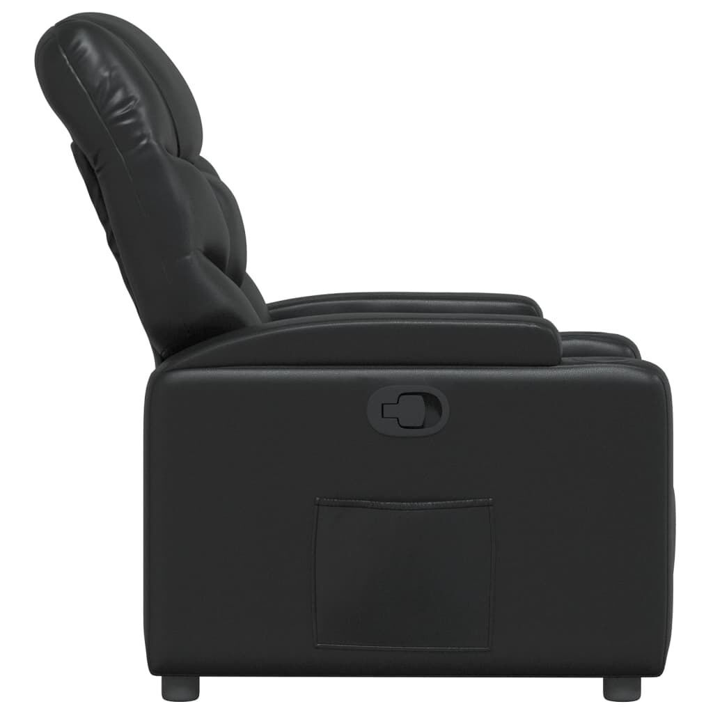 Recliner Chair Black Faux Leather Price