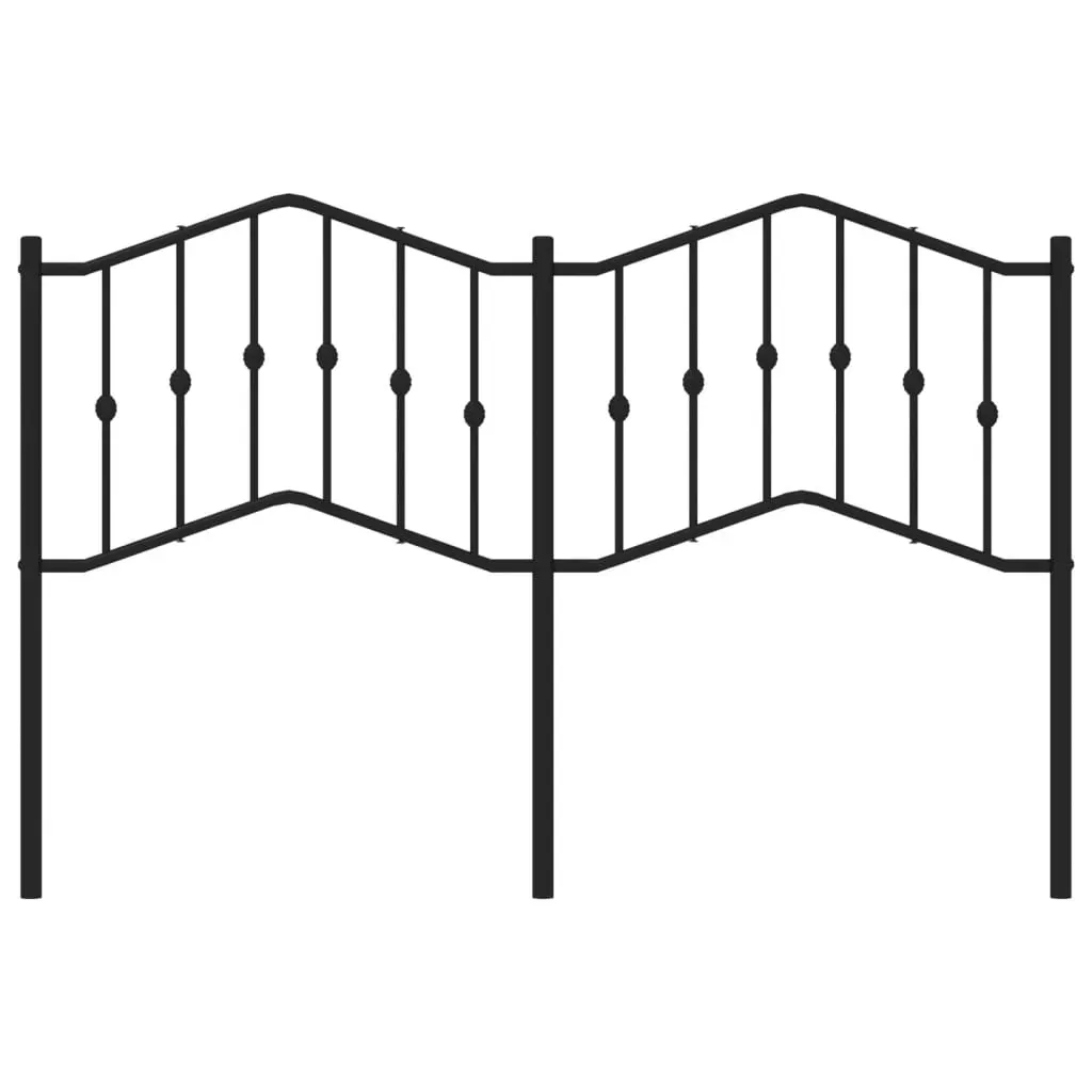 Metal Headboard Black 152 cm Queen Price