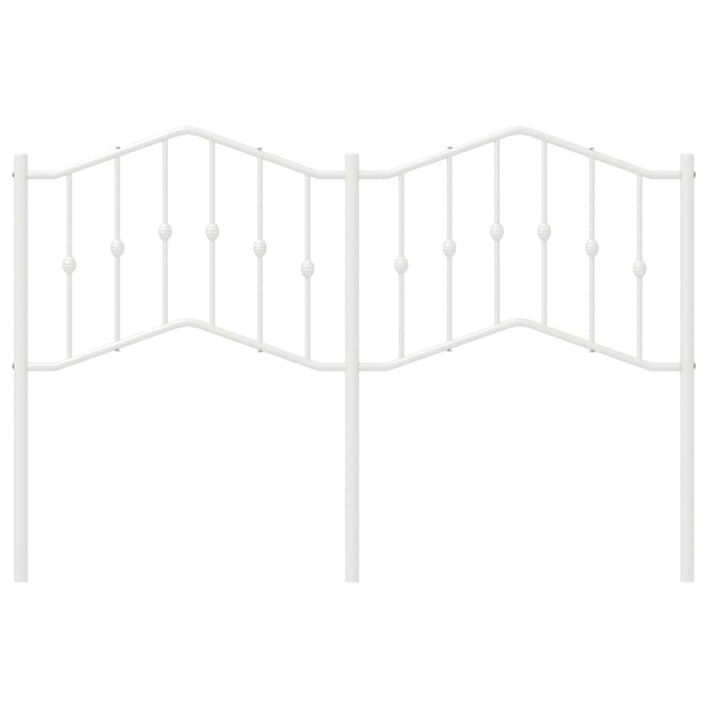 Metal Headboard White 152 cm Queen Price