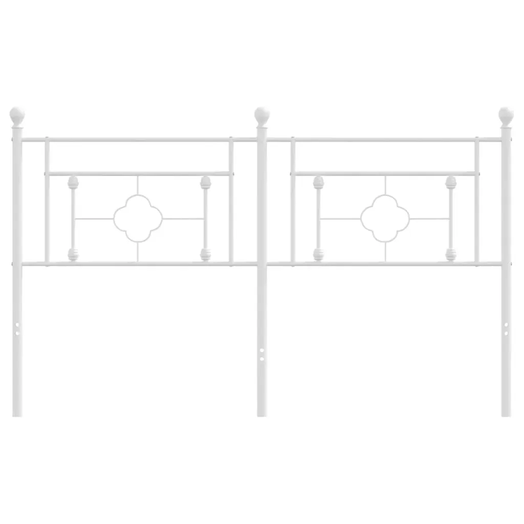 Metal Headboard White 152 cm Queen Price