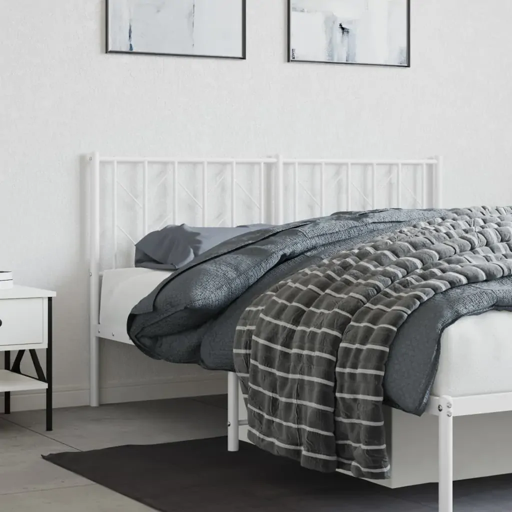 Metal Headboard White 152 cm Queen Price