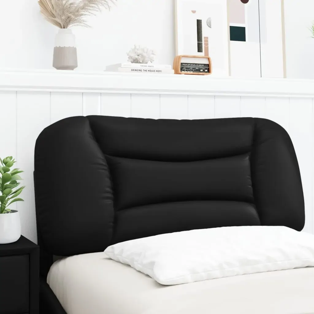 Headboard Cushion "Hvar" Black 90 cm Faux Leather Price