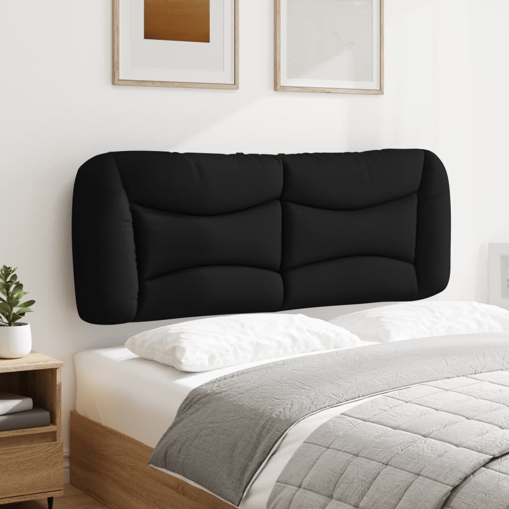 Headboard Cushion Black 137 cm Double Fabric Price