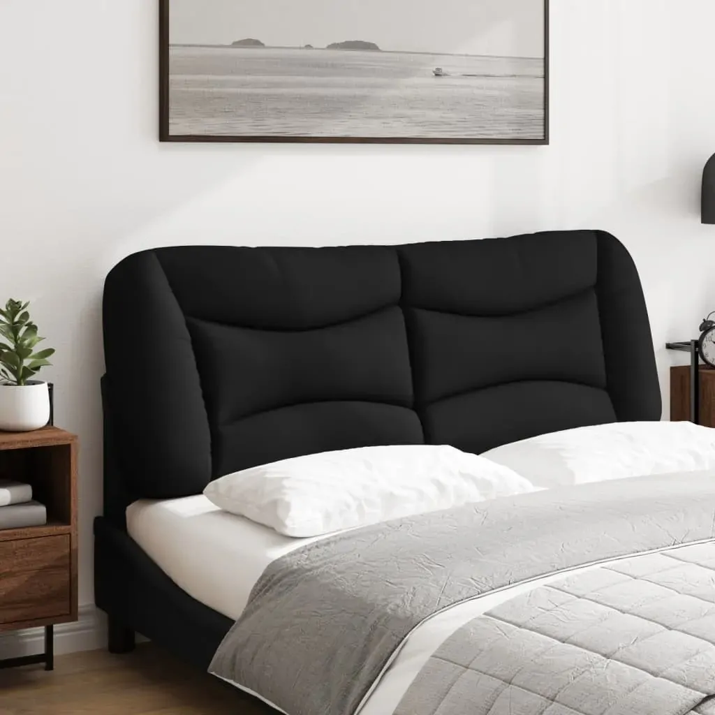 Headboard Cushion "Hvar" Black 137 cm Double Fabric Price
