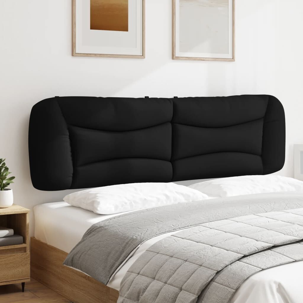 Headboard Cushion Black 180 cm Fabric Price