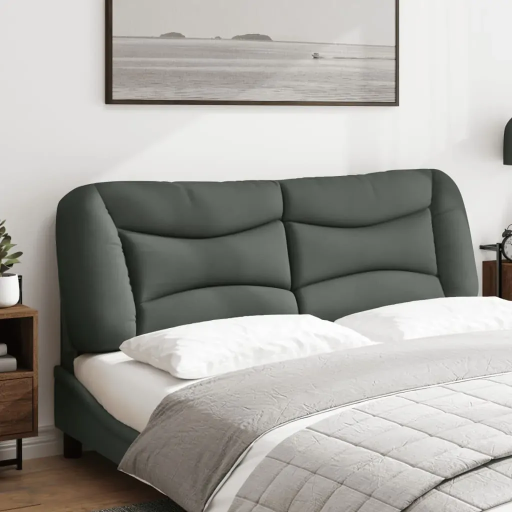 Headboard Cushion "Hvar" Dark Grey 152 cm Queen Fabric Price