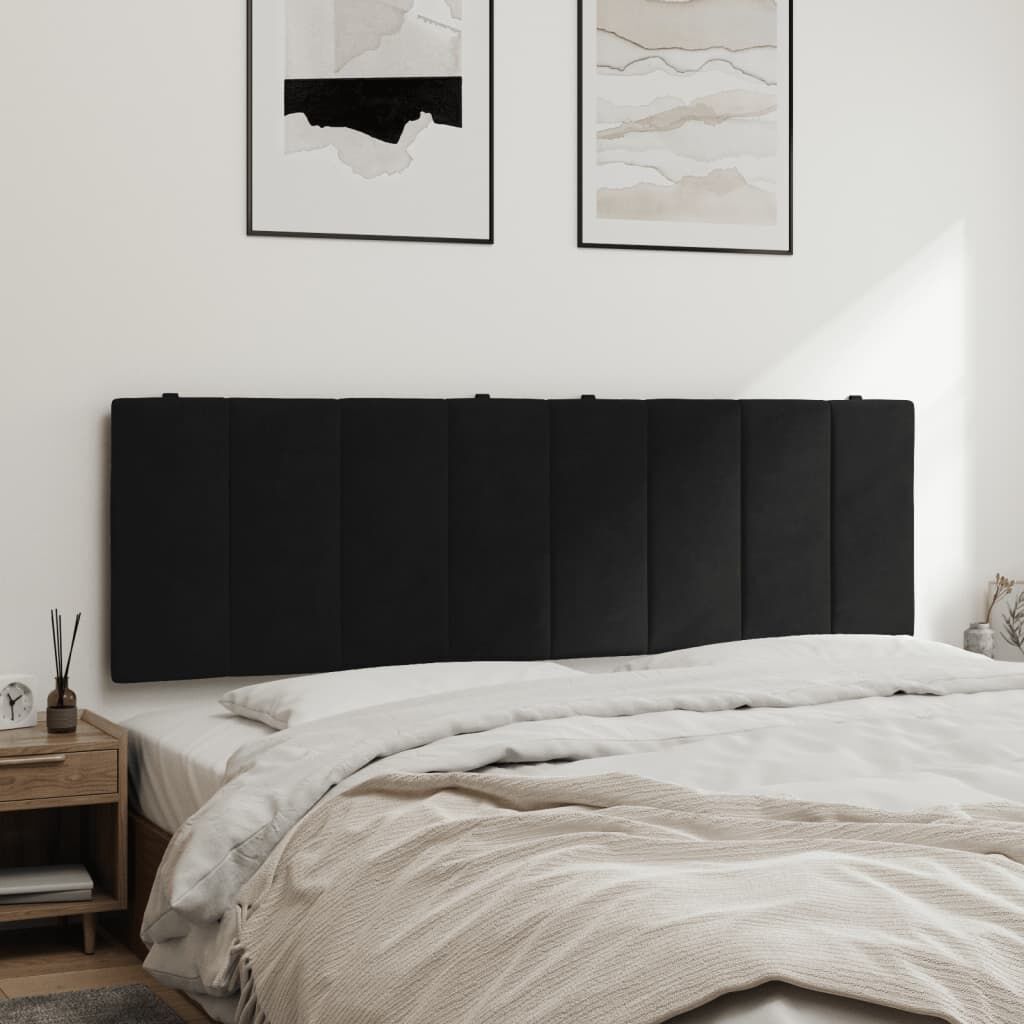 Headboard Cushion Black 152 cm Velvet Price