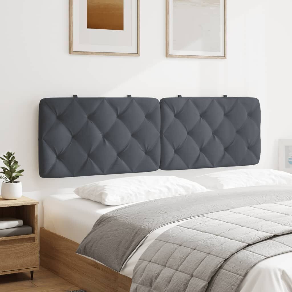 Headboard Cushion Dark Grey 152 cm Queen Velvet Price