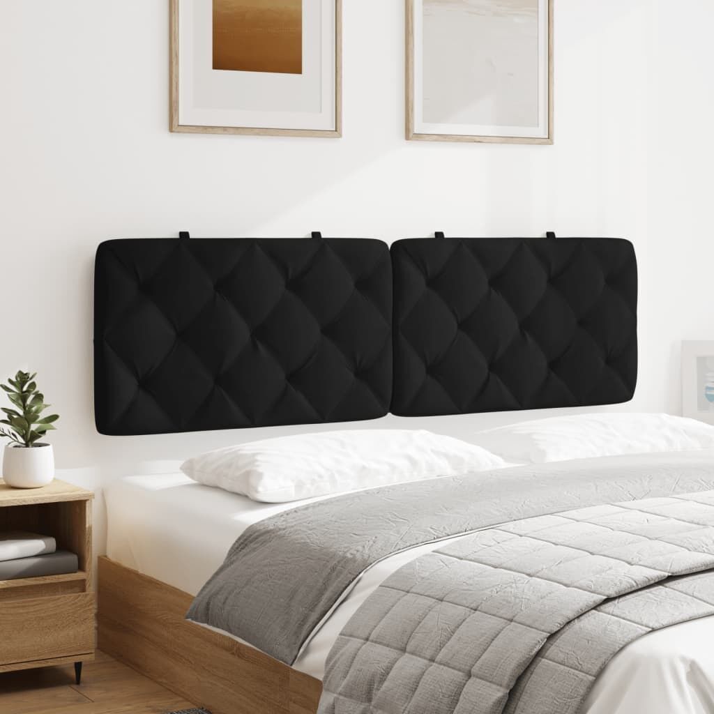 Headboard Cushion Black 152 cm Queen Velvet Price