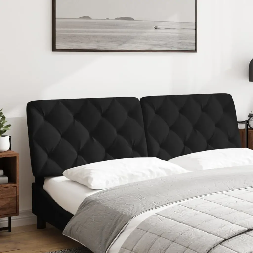 Headboard Cushion Black 152 cm Queen Velvet Price