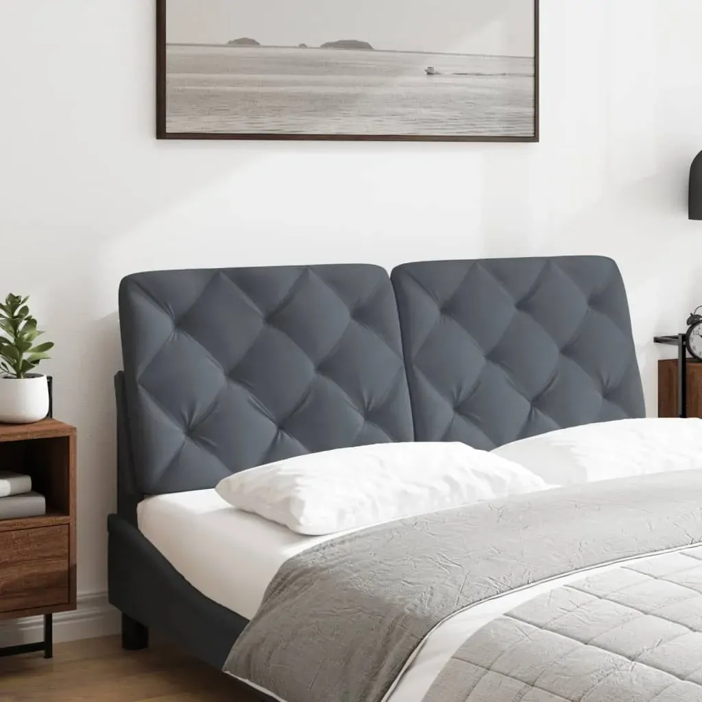 Headboard Cushion Dark Grey 107 cm King Single Velvet Price