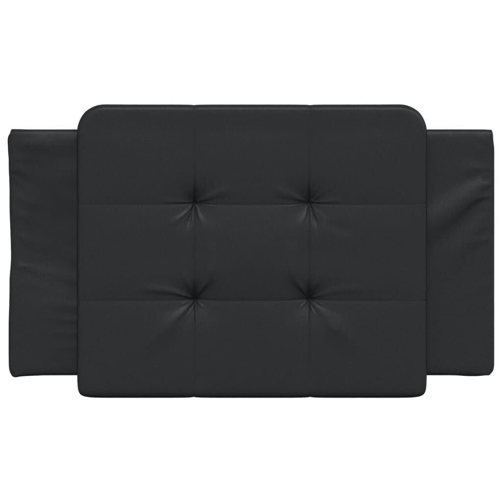 Headboard Cushion Black 90 cm Faux Leather Price