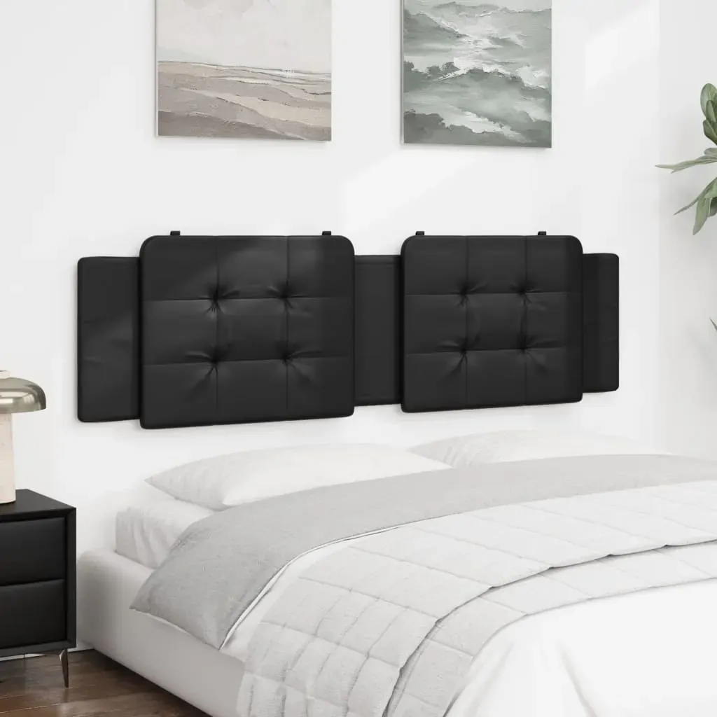 Headboard Cushion "Zadar" Black 180 cm Faux Leather Price