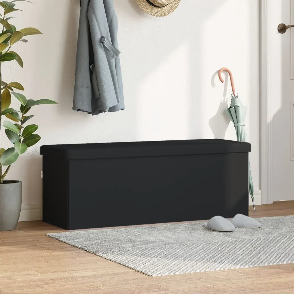 Storage Bench Foldable Black PVC Price