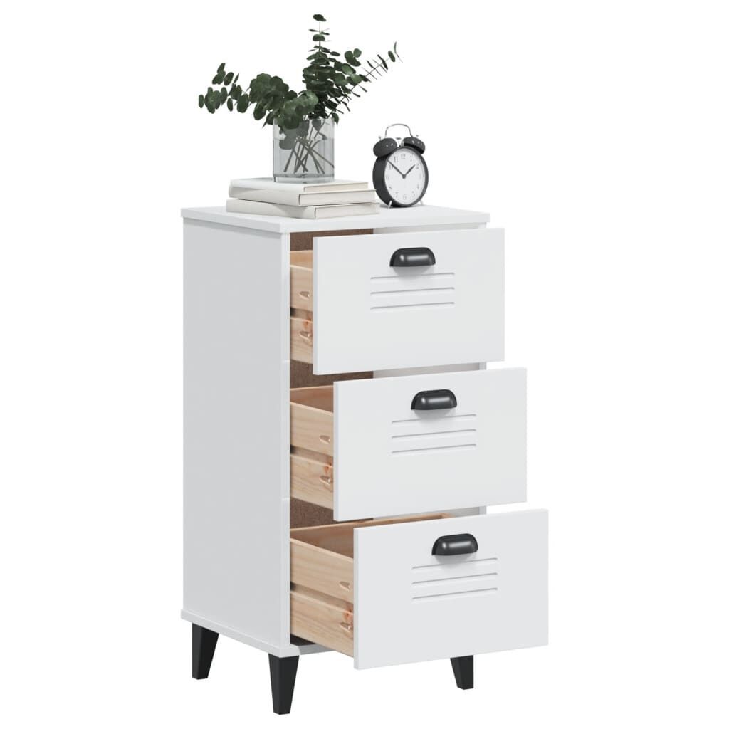 Bedside Cabinet VIKEN White Engineered Wood Price