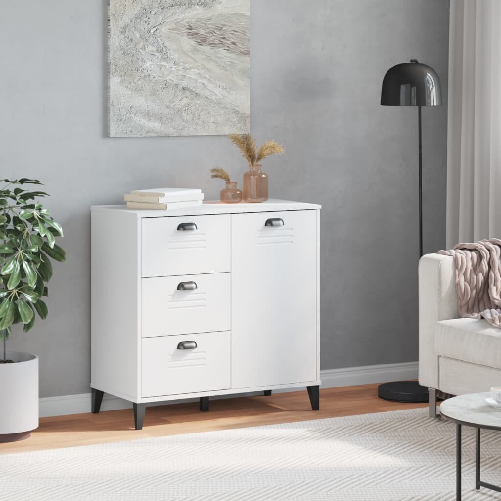 Sideboard VIKEN White 80x40x80 cm Engineered Wood Price