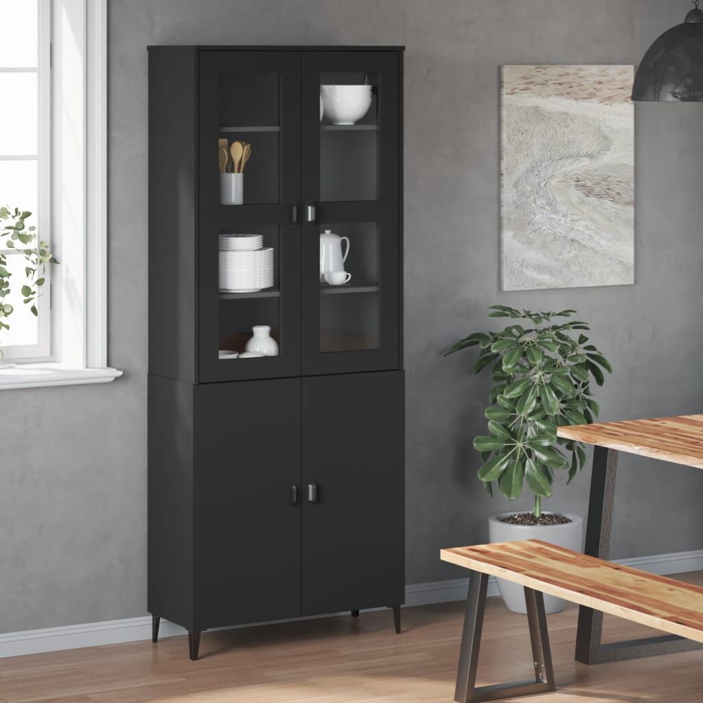 Top for Highboard VIKEN Black Engineered Wood Price