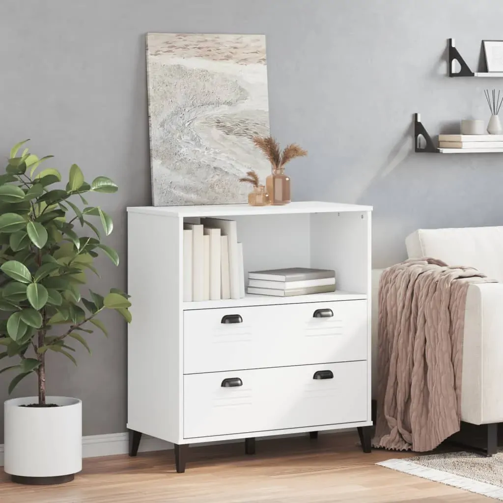 Bookcase VIKEN White 80x40x90 cm Engineered Wood Price