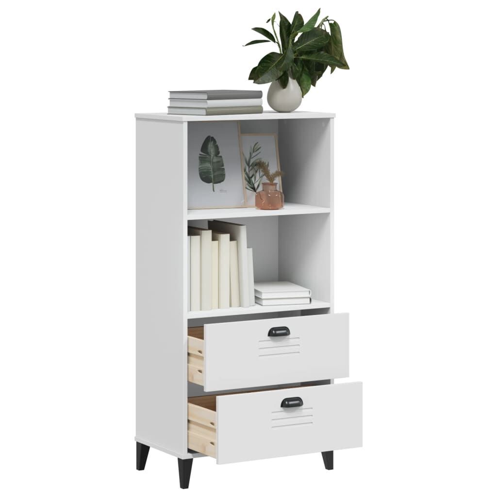 Bookcase VIKEN White 60x35x123 cm Engineered Wood Price